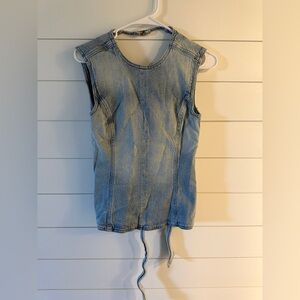 Zara light blue denim tank Size XS